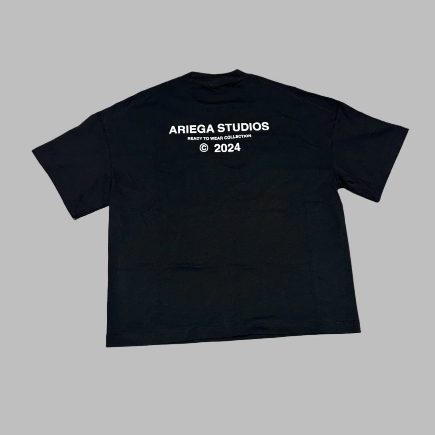 ARIEGA STUDIOS  PREMIUM HEAVY TEE-BLACK