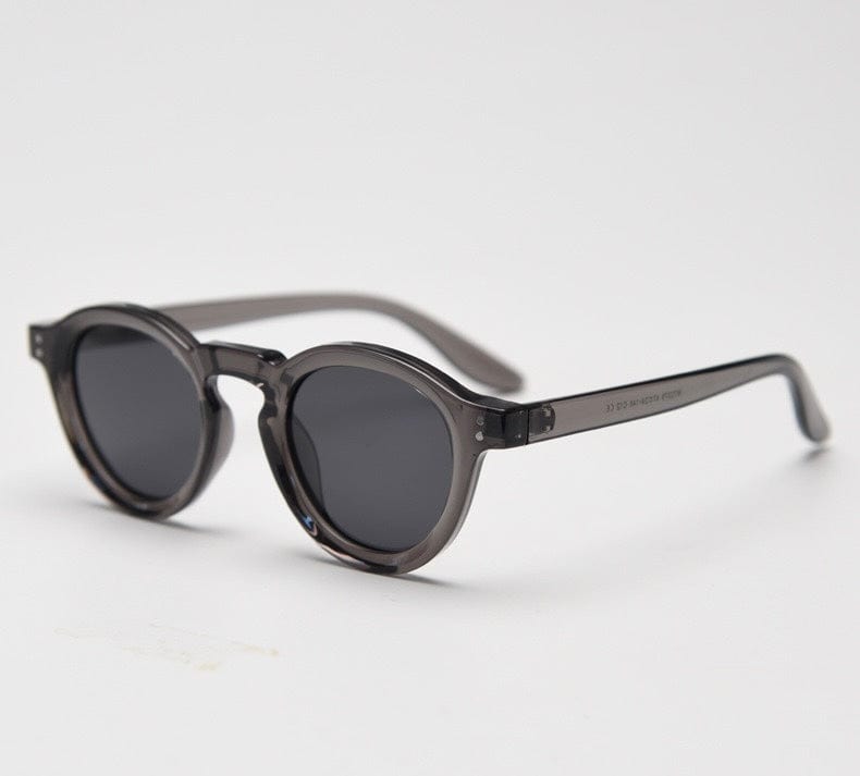 BROWN RETRO OVAL GLASSES