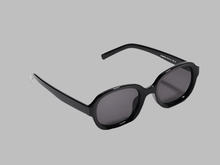 Load image into Gallery viewer, BLACK RETRO OVAL GLASSES
